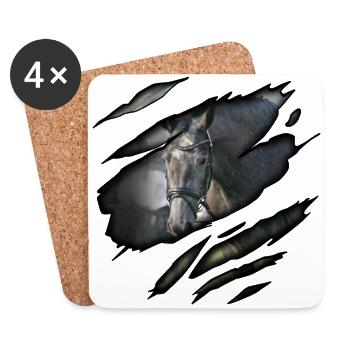 Trakehner in me - Coasters (set of 4) - white - Front