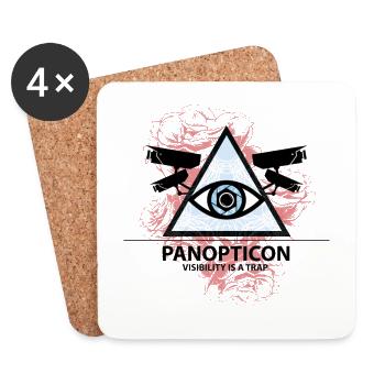 || The Foucault Series || Panopticon || - Coasters (set of 4) - white - Front