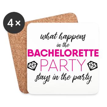 hen night - Coasters (set of 4) - white - Front