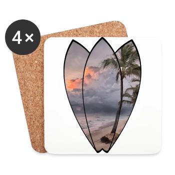 Surf - Coasters (set of 4) - white - Front