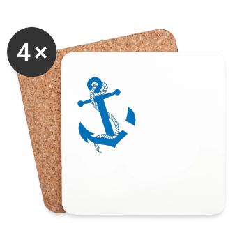 Infinity anchor - Untersetzer (4er-Set) - Weiß - Vorne