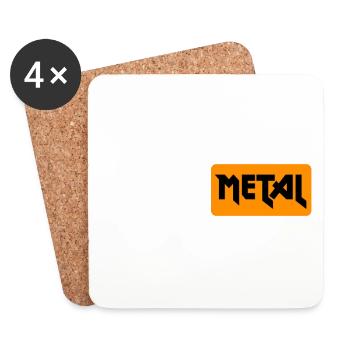 Metal Metal Porn - Coasters (set of 4) - white - Front