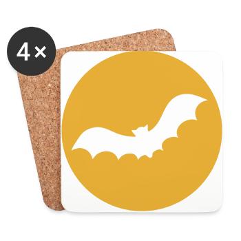 Bat Bat - Coasters (set of 4) - white - Front