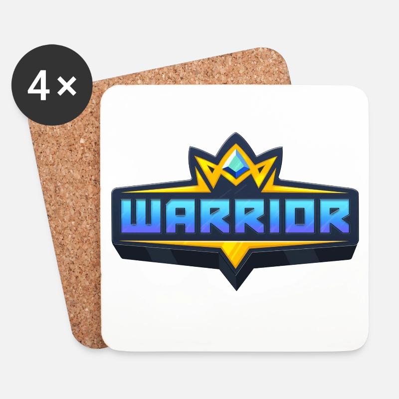 Realm Royale Warrior - Untersetzer (4er-Set) - Weiß