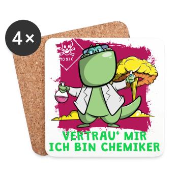 I am a chemist - Trust me - Coasters (set of 4) - white - Front