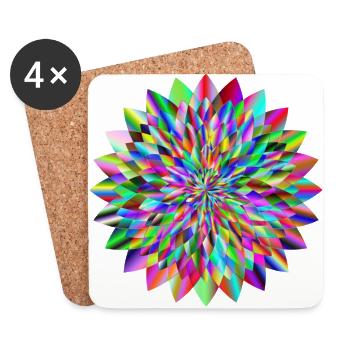 Colorful - Coasters (set of 4) - white - Front