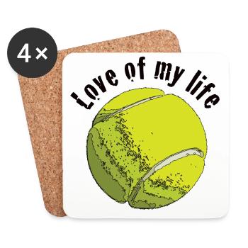 tennislove1 - Coasters (set of 4) - white - Front