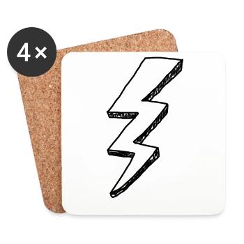Flash gift idea - Coasters (set of 4) - white - Front