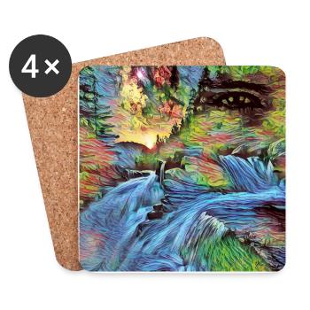 Graphic art 🎨 - Coasters (set of 4) - white - Front