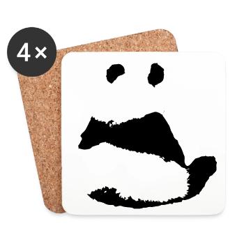 panda - Coasters (set of 4) - white - Front