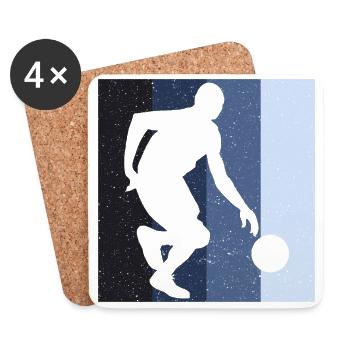 Basketball basketball team - Coasters (set of 4) - white - Front