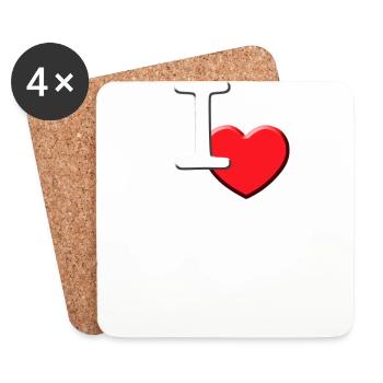 mouse - Coasters (set of 4) - white - Front