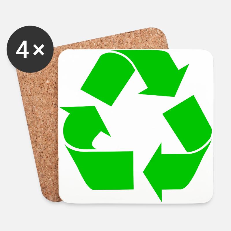 recycling - Coasters (set of 4) - white