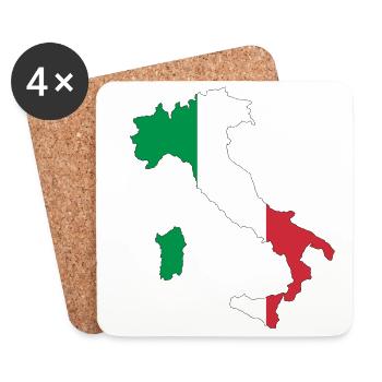 Italy - Coasters (set of 4) - white - Front