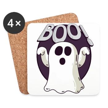 AM 04 halloween b - Untersetzer (4er-Set) - Weiß - Vorne