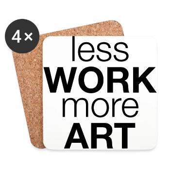 Art Kunst - Coasters (set of 4) - white - Front