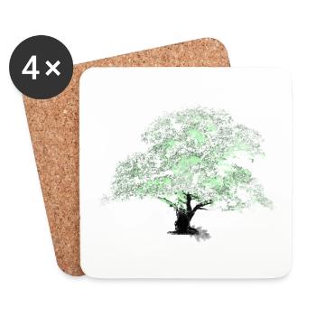 OAKtree - Untersetzer (4er-Set) - Weiß - Vorne