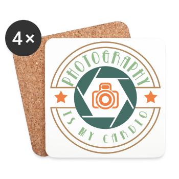 Photograph Kamera Fotograf Geschenk - Untersetzer (4er-Set) - Weiß - Vorne