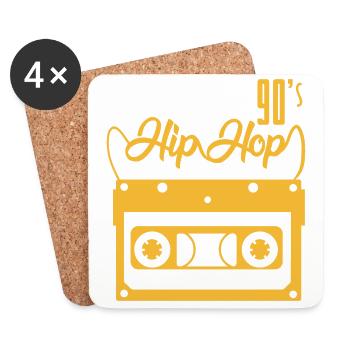 Hip Hop 90s - Coasters (set of 4) - white - Front