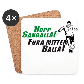 Hopp Sangallä ! Hopp St.Gallen - Untersetzer (4er-Set) - Weiß - Vorne