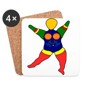 Nana - Nana - Dessous de verre (lot de 4) - blanc - Devant