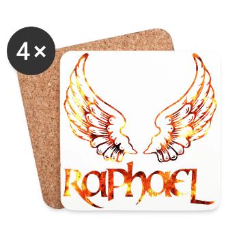 erzengel raphael feuer - Untersetzer (4er-Set) - Weiß - Vorne