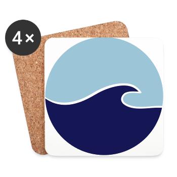 Wave - Coasters (set of 4) - white - Front
