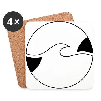 Wave - Coasters (set of 4) - white - Front