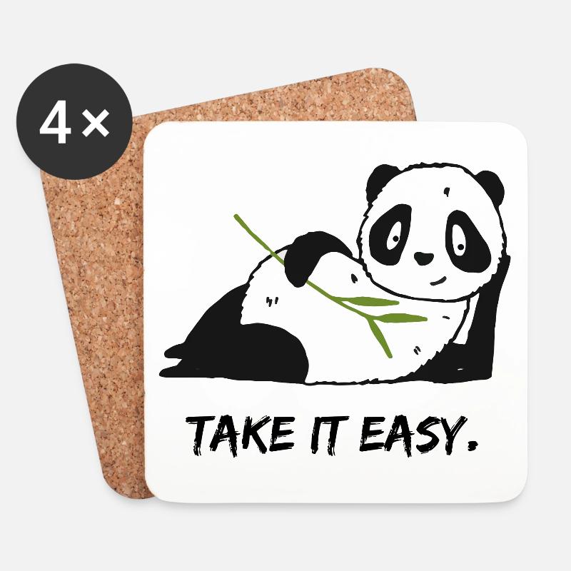 Take it easy. - Untersetzer (4er-Set) - Weiß