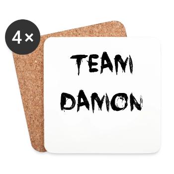 Team Damon - Untersetzer (4er-Set) - Weiß - Vorne
