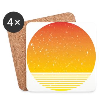 Sunshine - Untersetzer (4er-Set) - Weiß - Vorne