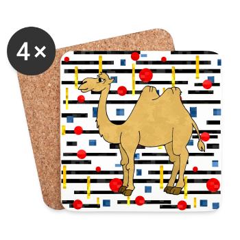 Camel - Coasters (set of 4) - white - Front