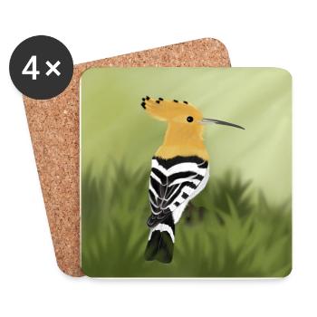hoopoe - Coasters (set of 4) - white - Front