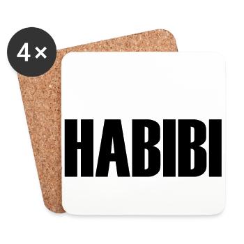 Habibi - Untersetzer (4er-Set) - Weiß - Vorne