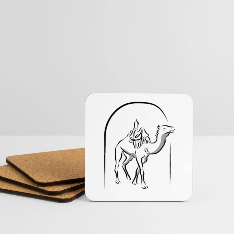 Camel with saddle Coasters (set of 4)