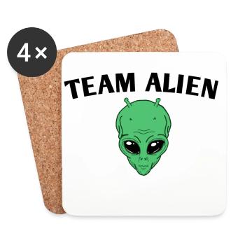Team Alien - Coasters (set of 4) - white - Front