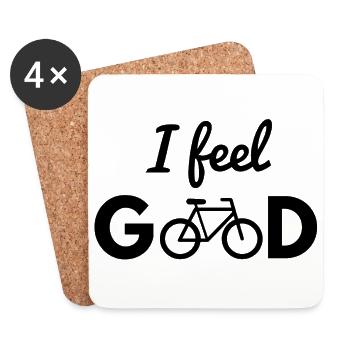 Bicycle, bike, bike, bike, biking, sport - Coasters (set of 4) - white - Front