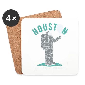 Astronaut 2 - Coasters (set of 4) - white - Front
