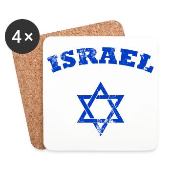 Israel - Untersetzer (4er-Set) - Weiß - Vorne