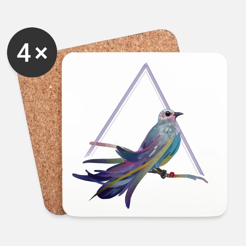 A für Aves - Untersetzer (4er-Set) - Weiß