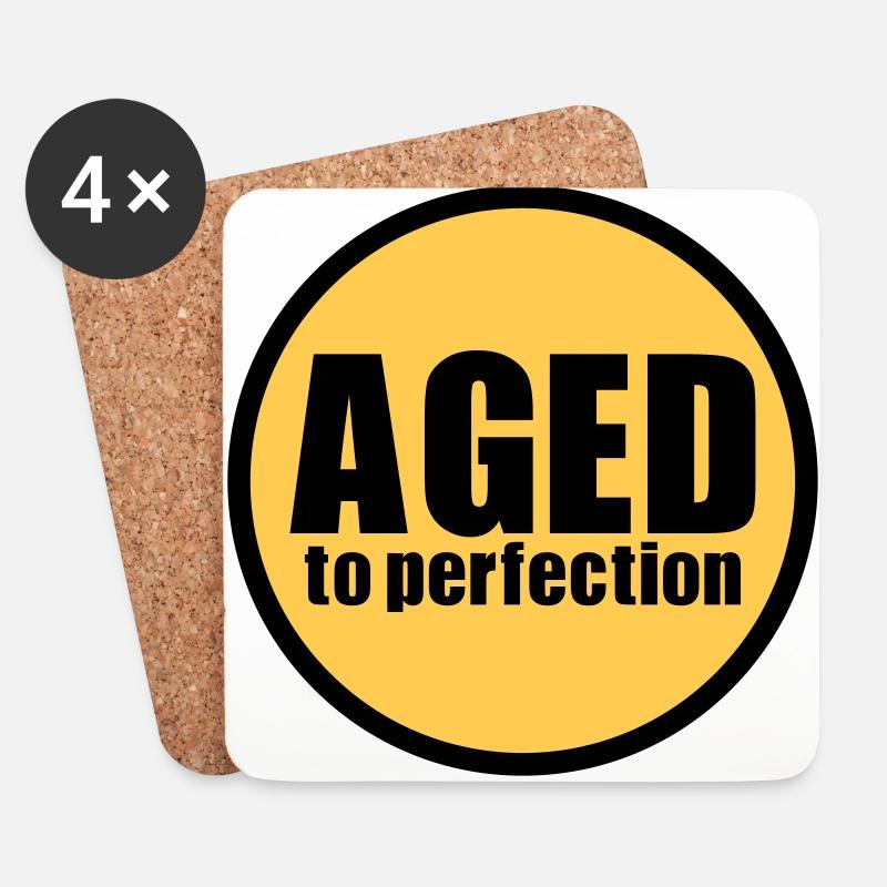 Aged to perfection - Untersetzer (4er-Set) - Weiß