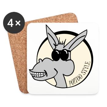Poitou style - Coasters (set of 4) - white - Front
