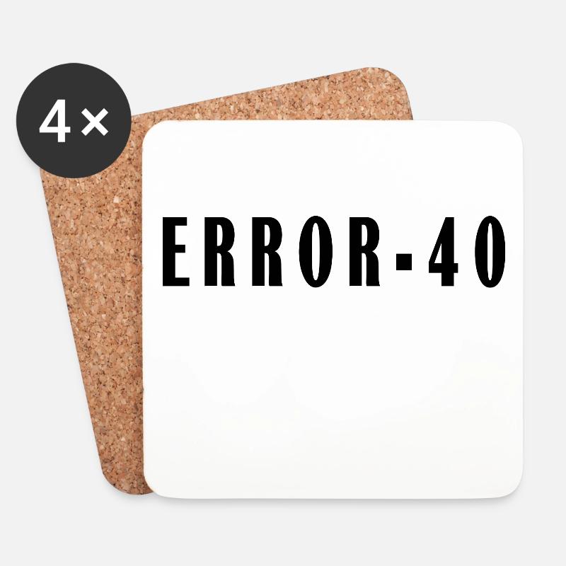 Error 40 - Untersetzer (4er-Set) - Weiß