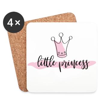 petite princesse - Dessous de verre (lot de 4) - blanc - Devant