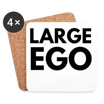 large ego - Untersetzer (4er-Set) - Weiß - Vorne