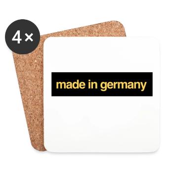 made in germany - Untersetzer (4er-Set) - Weiß - Vorne