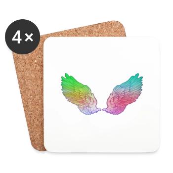 wing - Coasters (set of 4) - white - Front