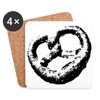 pretzel - Coasters (set of 4) - white - Front
