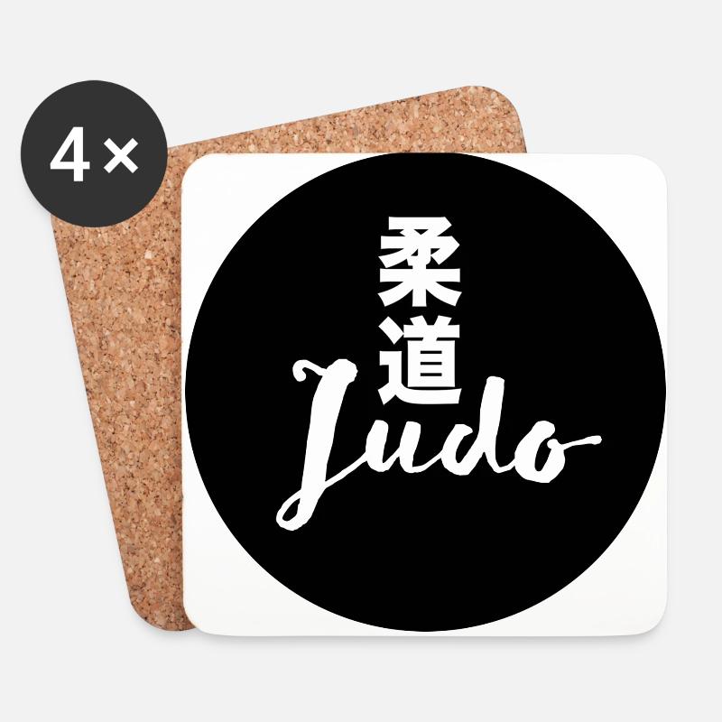 Judo - Untersetzer (4er-Set) - Weiß