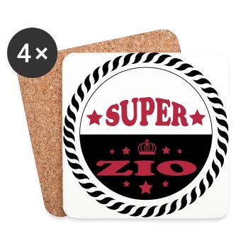 Super zio - Untersetzer (4er-Set) - Weiß - Vorne